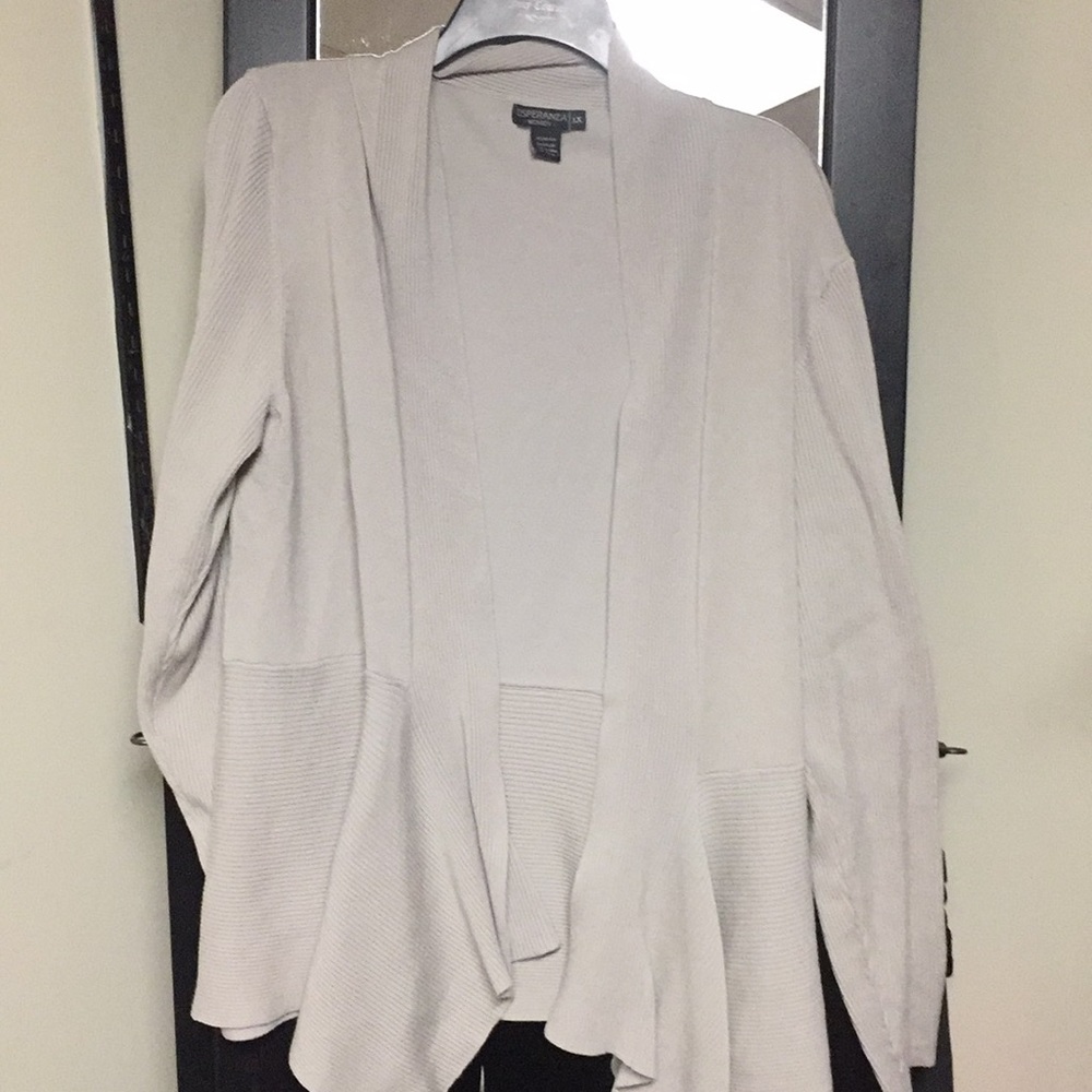 Tan cardigan